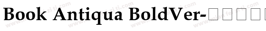 Book Antiqua BoldVer字体转换